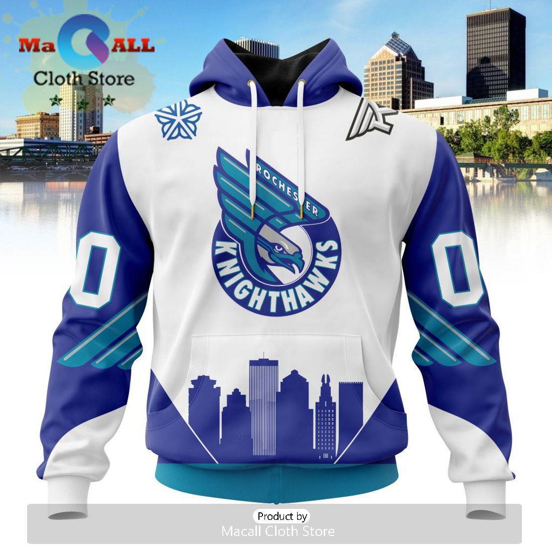 Custom NLL Rochester Knighthawks City Hoodie Limited Edition