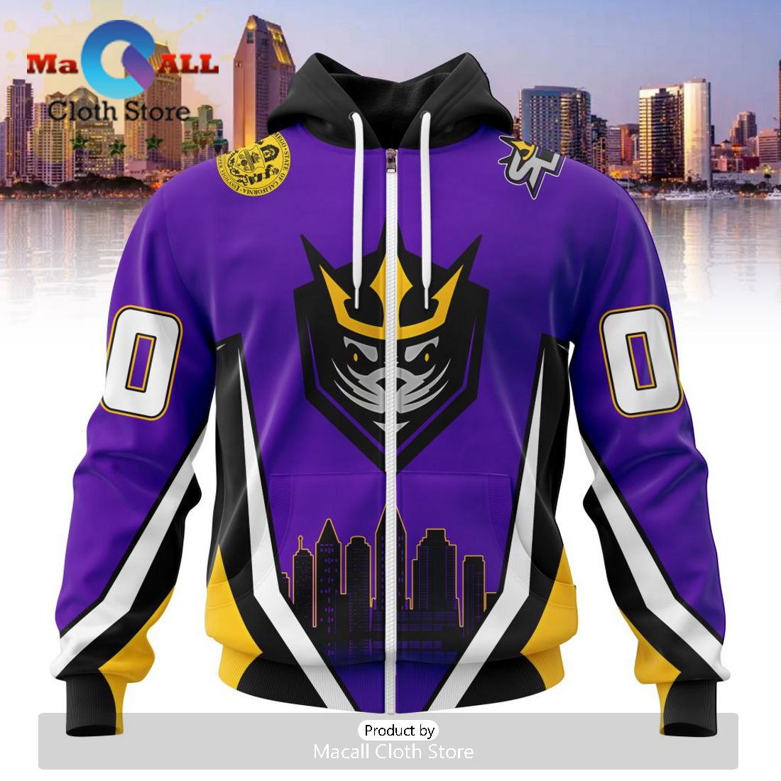 Custom NLL San Diego Seals City Edition Hoodie