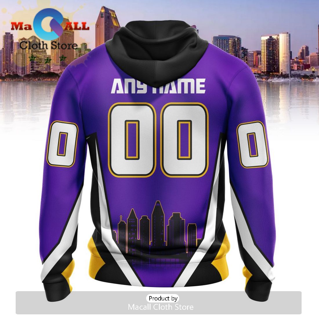 Custom NLL San Diego Seals City Edition Hoodie