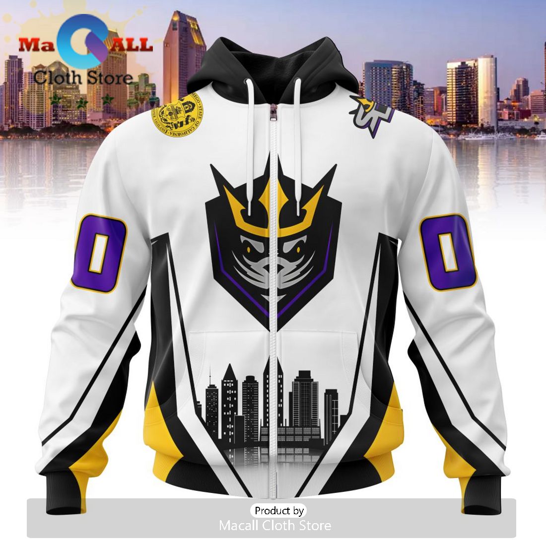 Custom NLL San Diego Seals City Hoodie Limited Edition