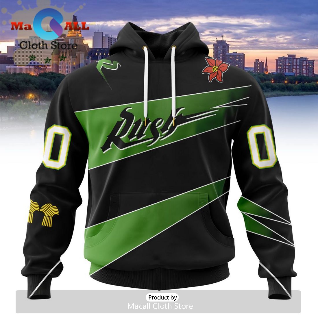 Custom NLL Saskatchewan Rush City Edition Hoodie