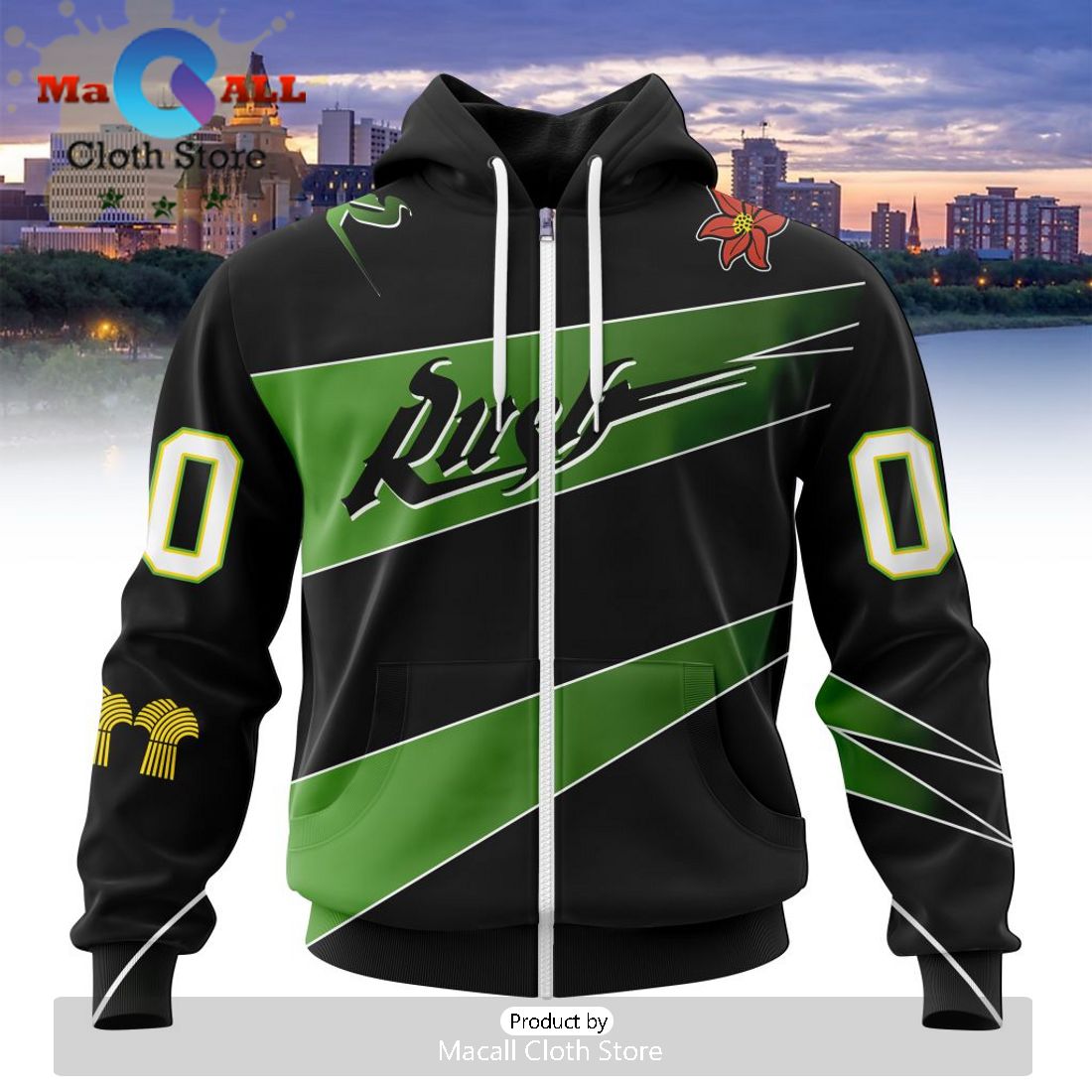Custom NLL Saskatchewan Rush City Edition Hoodie