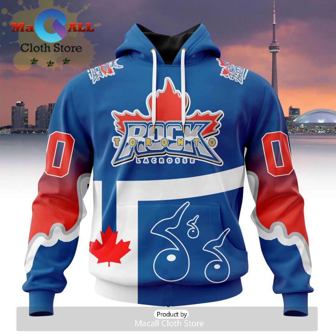 Custom NLL Toronto Rock City Edition Hoodie