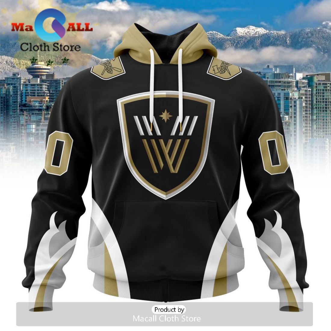 Custom NLL Vancouver Warriors City Edition Hoodie