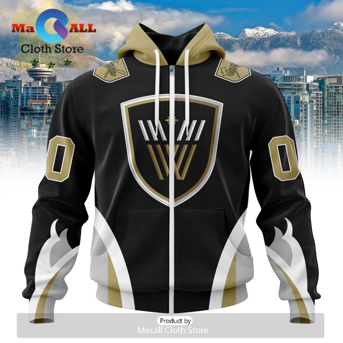 Custom NLL Vancouver Warriors City Edition Hoodie