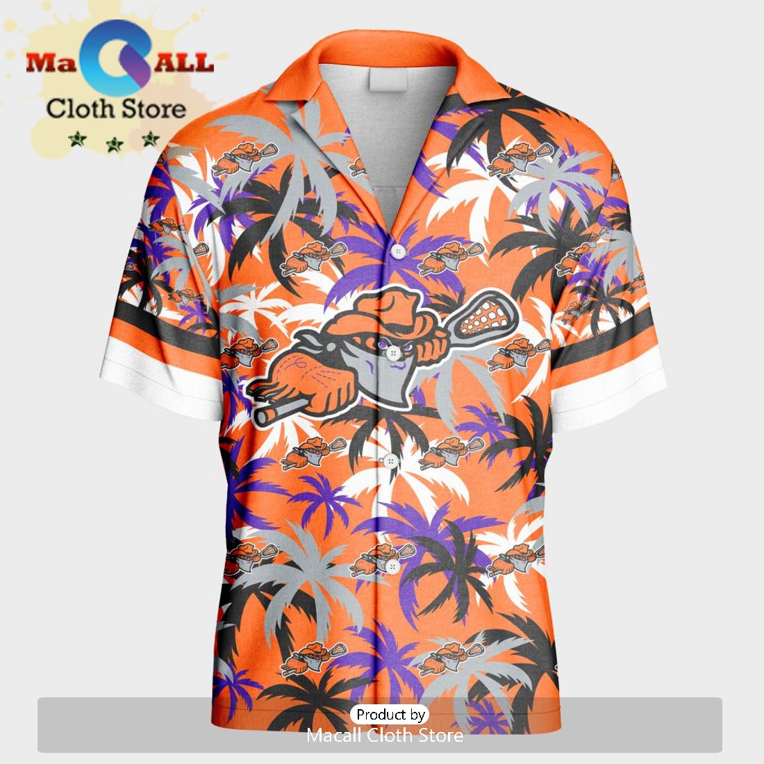 Custom Buffalo Bandits Using Home Color Hawaiian Shirt