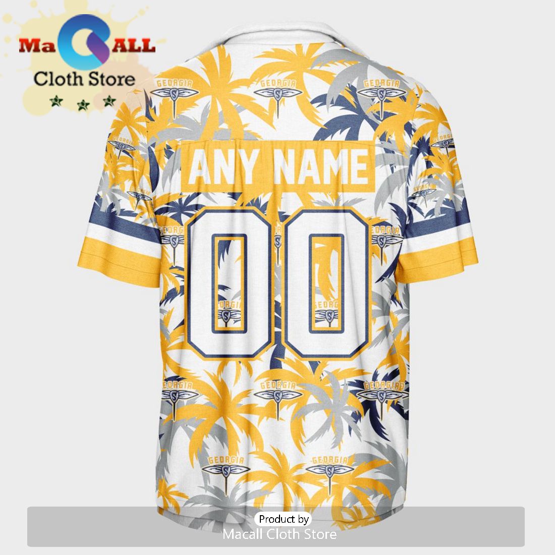 Custom Georgia Swarm Using Away Color Hawaiian Shirt