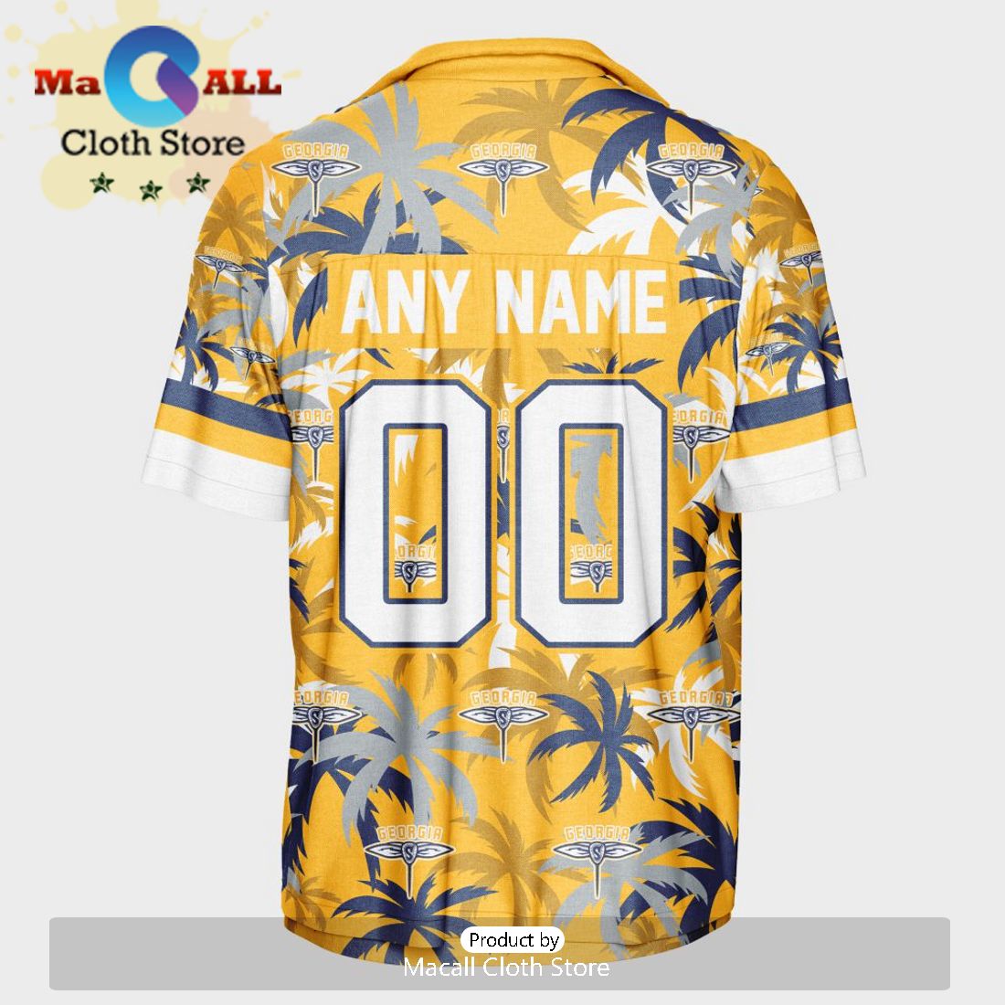 Custom Georgia Swarm Using Home Color Hawaiian Shirt