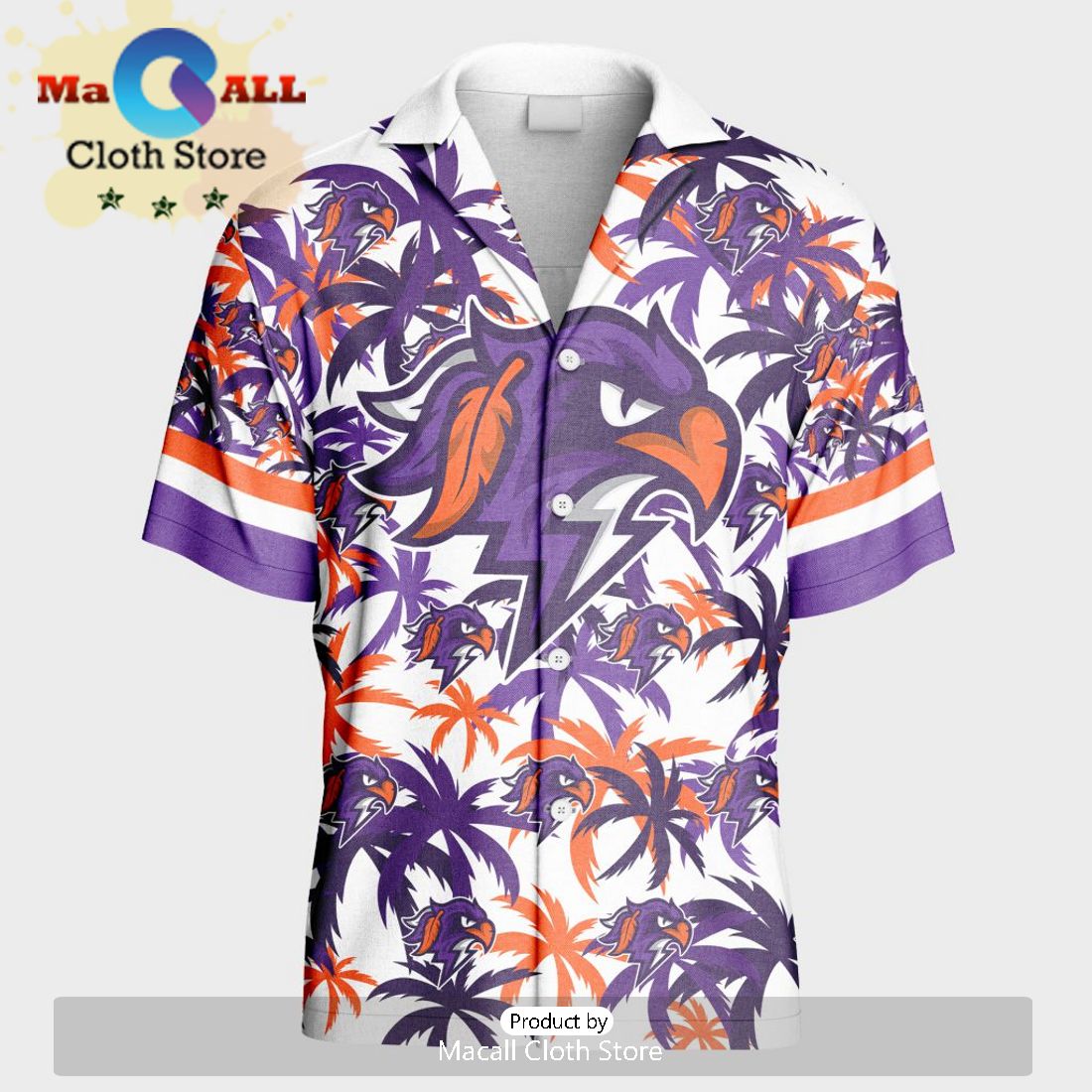 Custom Halifax Thunderbirds Using Away Color Hawaiian Shirt