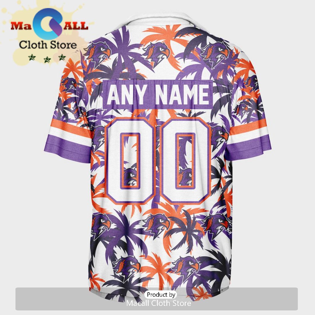 Custom Halifax Thunderbirds Using Away Color Hawaiian Shirt