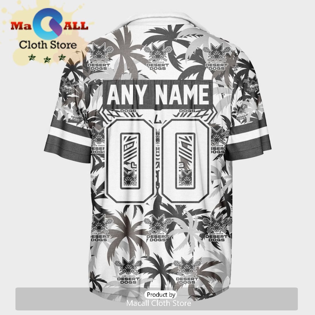 Custom Las Vegas Desert Dogs Using Away Color Hawaiian Shirt