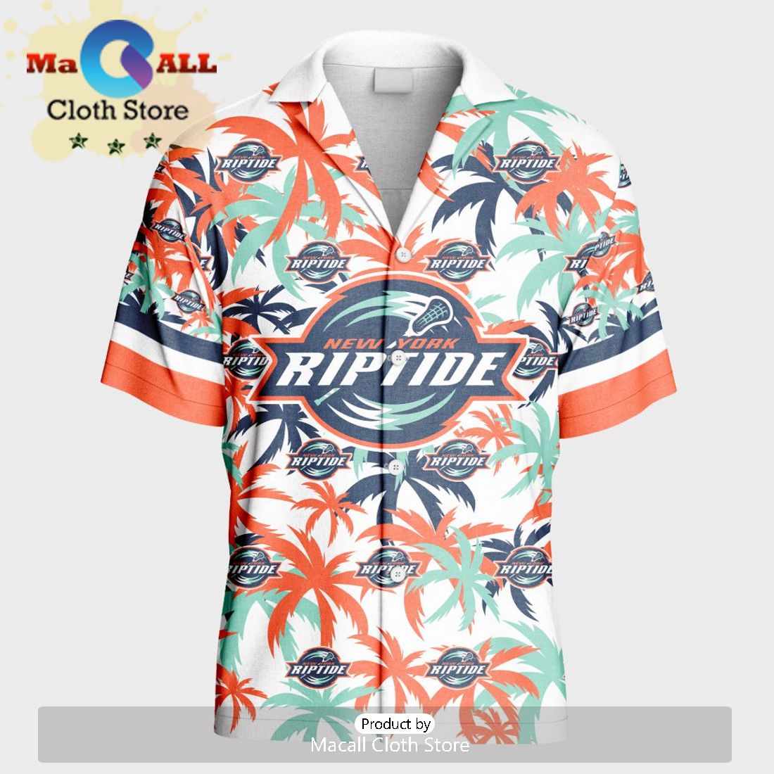 Custom New York Riptide Using Away Color Hawaiian Shirt