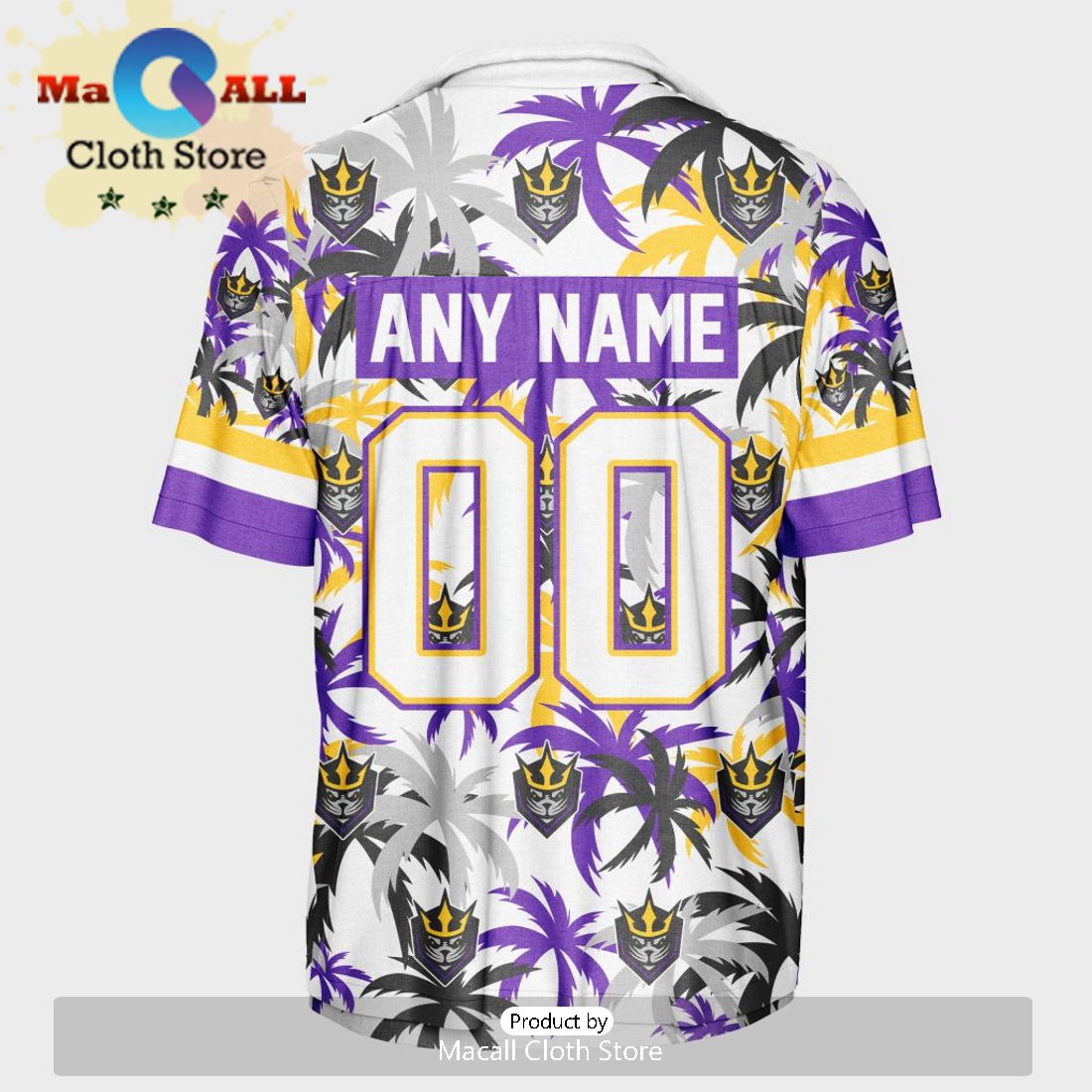 Custom San Diego Seals Using Away Color Hawaiian Shirt