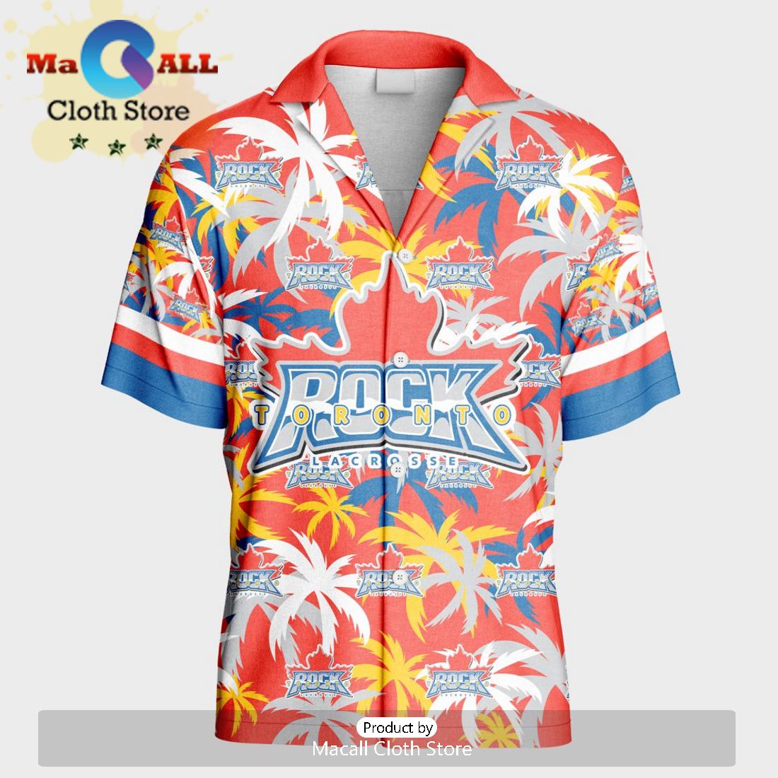 Custom Toronto Rock Using Away Color Hawaiian Shirt