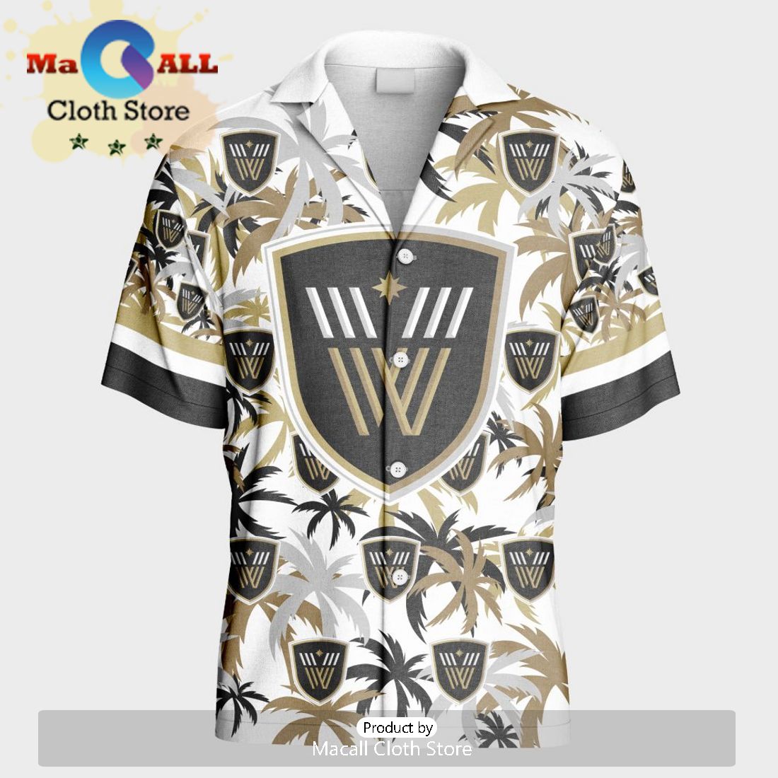 Custom Vancouver Warriors Using Away Color Hawaiian Shirt