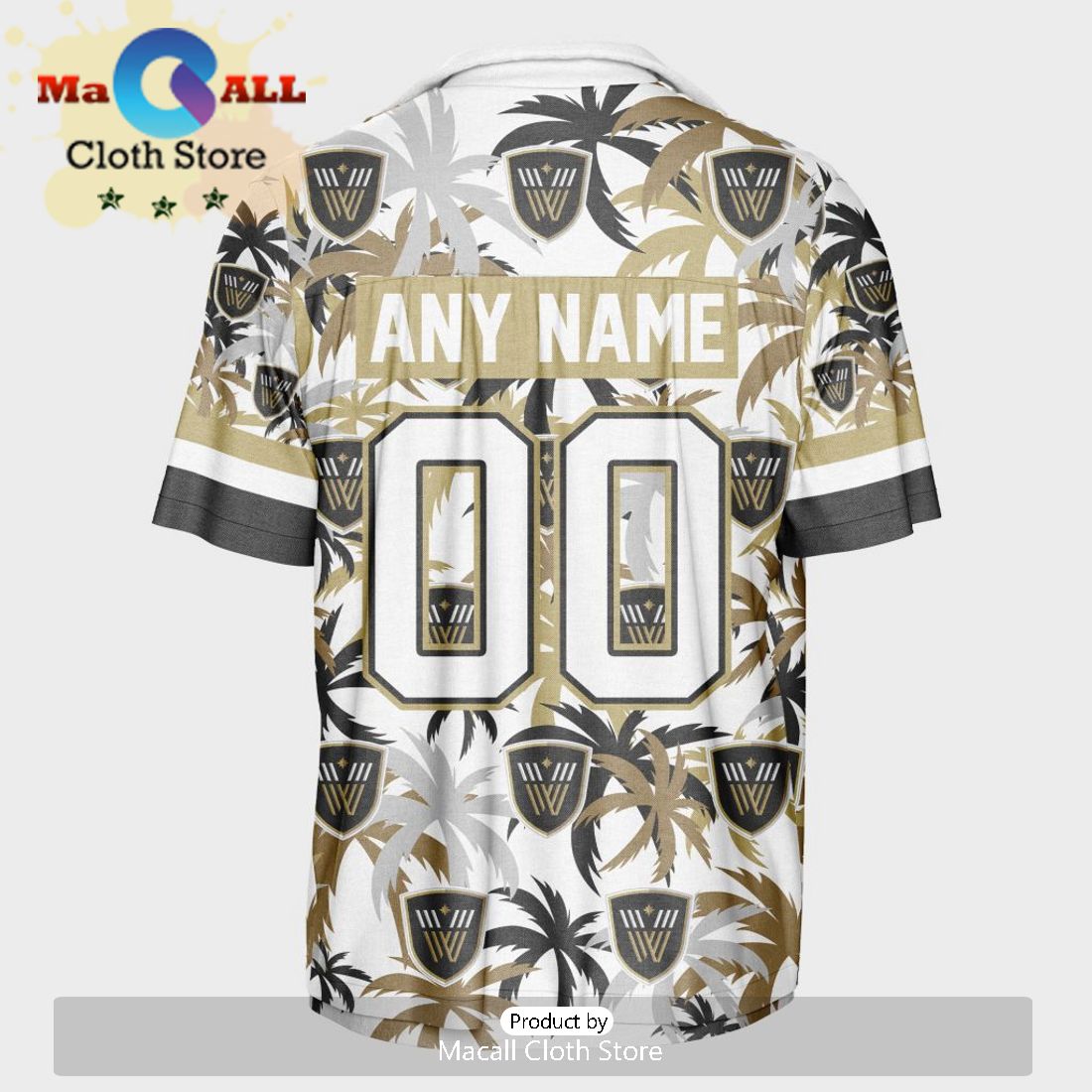 Custom Vancouver Warriors Using Away Color Hawaiian Shirt