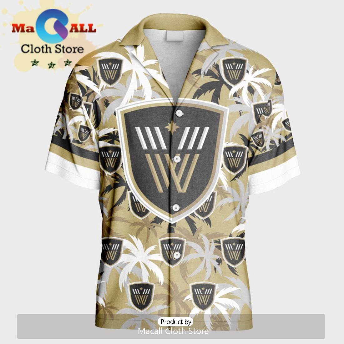 Custom Vancouver Warriors Using Home Color Hawaiian Shirt