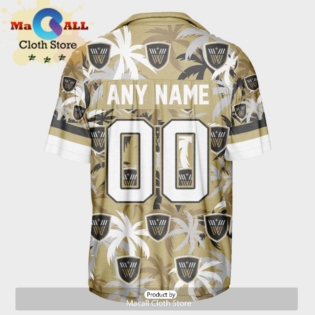 Custom Vancouver Warriors Using Home Color Hawaiian Shirt