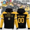 Premium NHL Boston Bruins Black Custom Name Number Hoodie