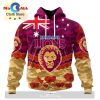 AFL Adelaide Crows Special ANZAC Day Design Lest We Forget Hoodie