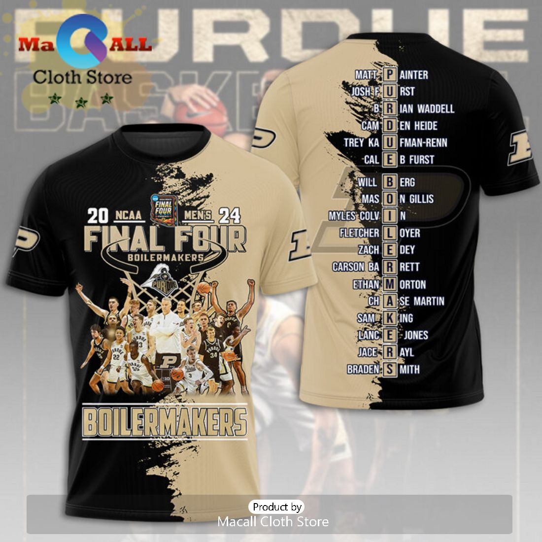 2024 Final Four Purdue Boilermakers Men’s Basketball 3D Hoodie