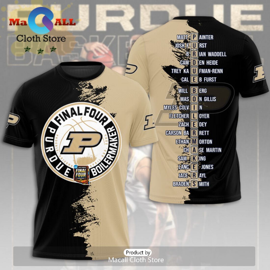 2024 Purdue Boilermakers Final Four Men’s Basketball 3D Hoodie