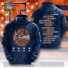 Illinois Fighting Illini Men’s Basketball Champions Navy 3D Hoodie