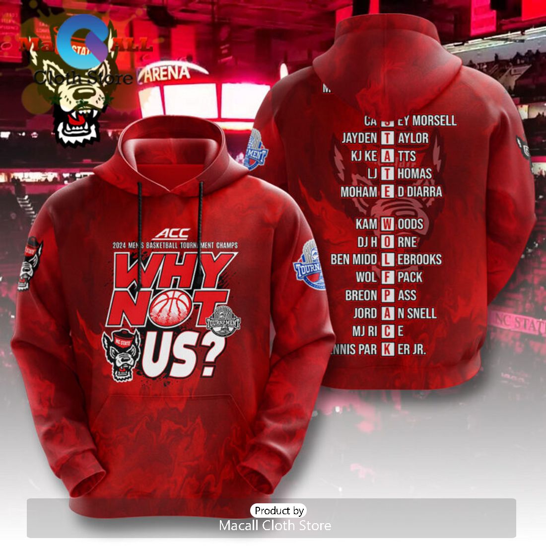 NC State Wolfpack Why Not US Hoodie Limited Edition NC State Wolfpack Why Not US Hoodie Limited Edition