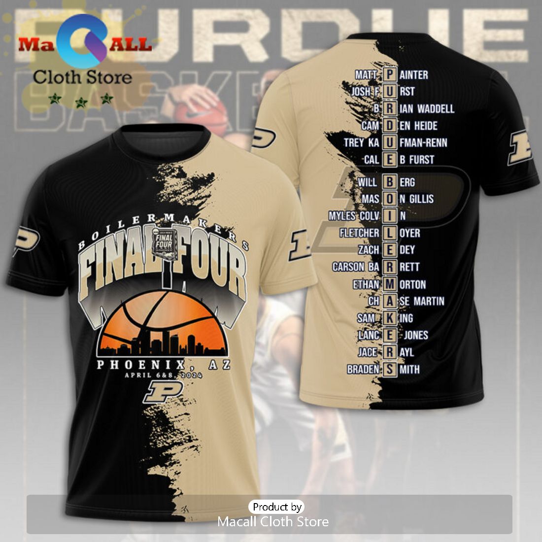 Purdue Boilermakers Final Four Phoenix 3D Hoodie
