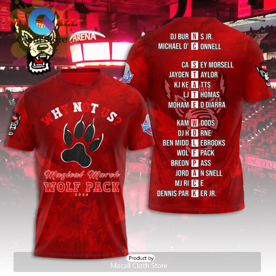 Why Not US NC State Wolfpack Men’s Basketball 3D Hoodie