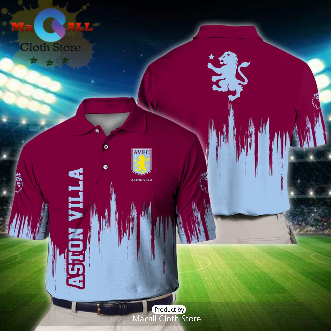 Aston Villa Polo Shirt - Macall Cloth Store - Destination for fashionistas