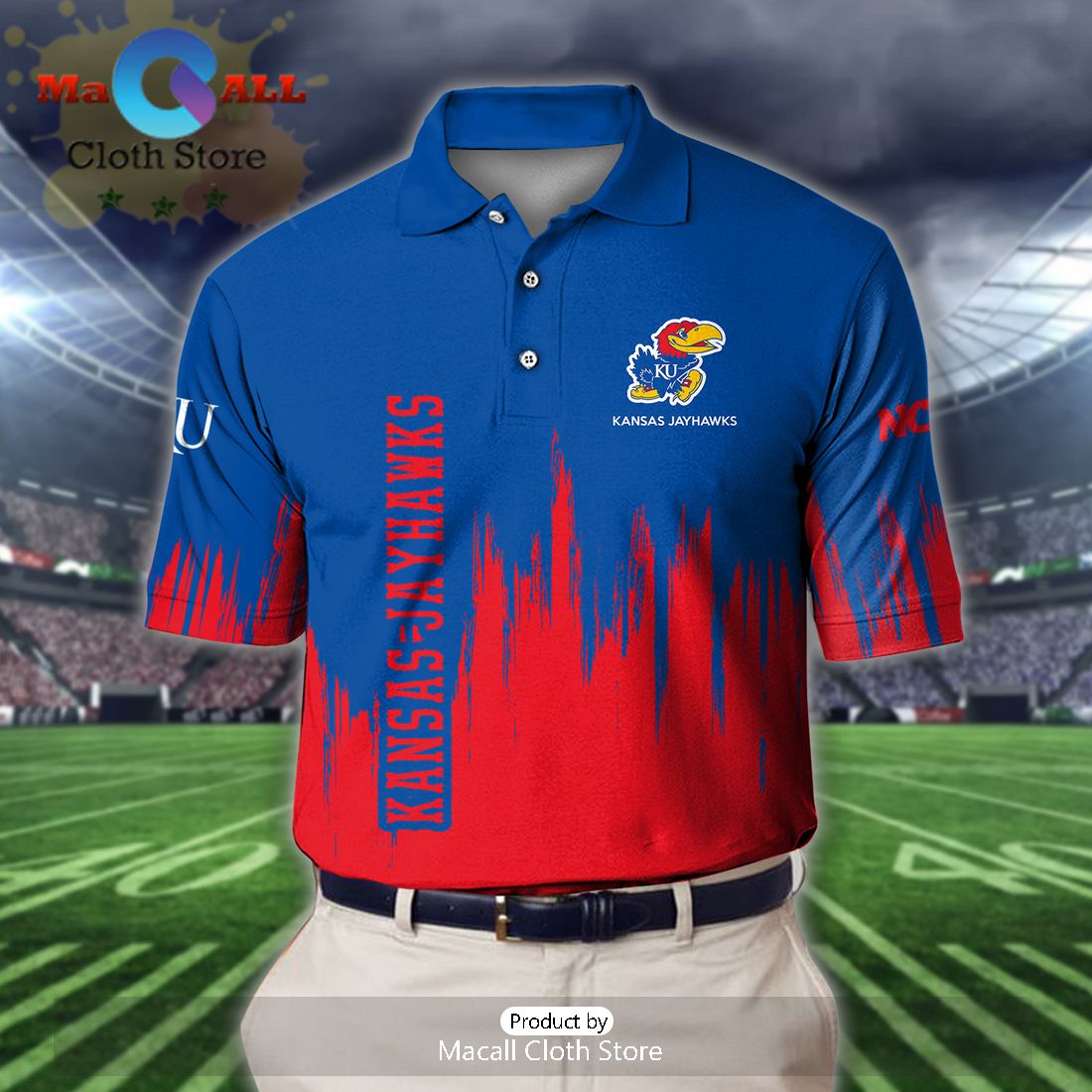 Kansas Jayhawks Polo Shirt