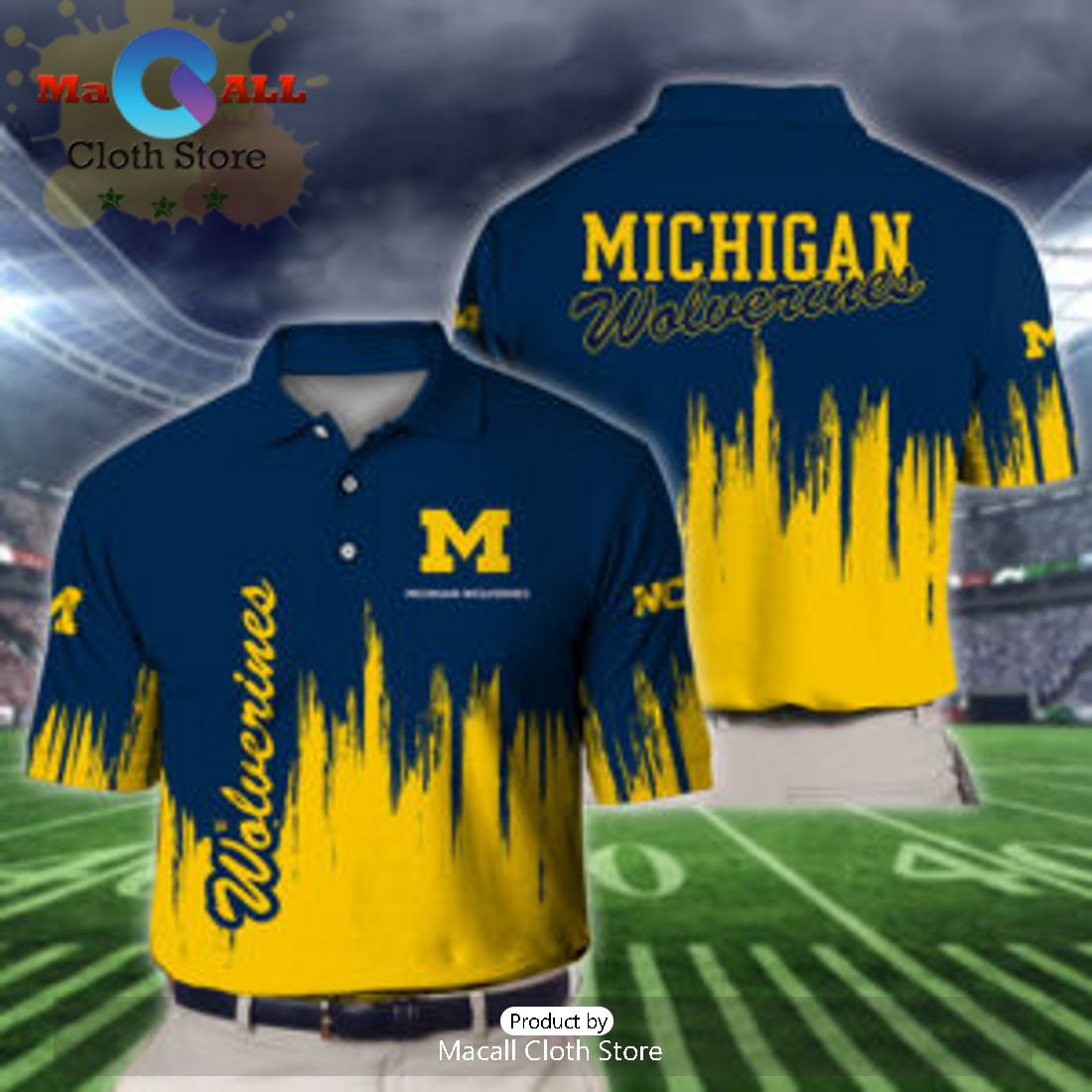 Michigan Wolverines Polo Shirt