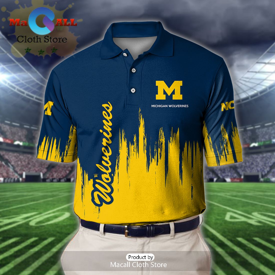 Michigan Wolverines Polo Shirt