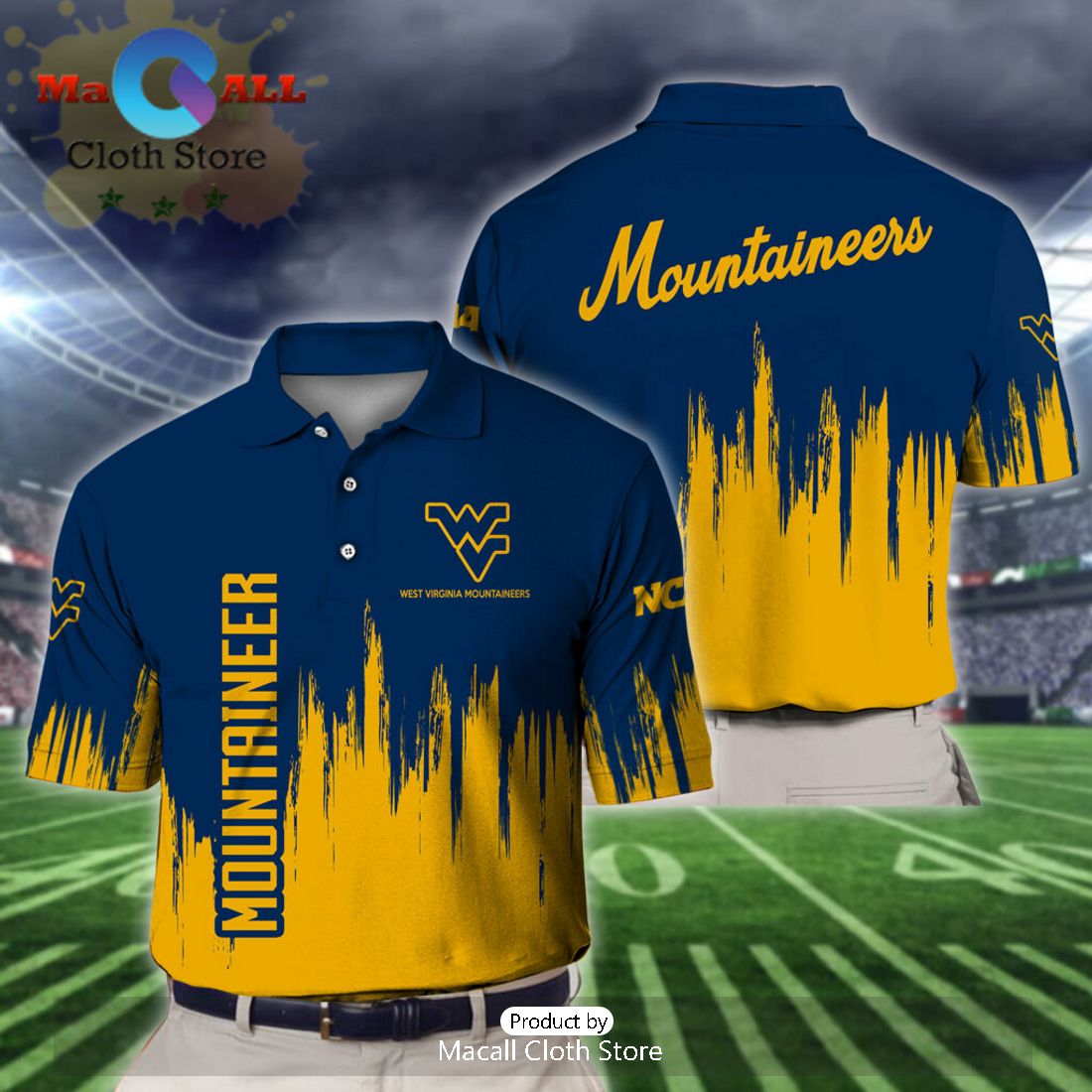 West Virginia Mountaineers Polo Shirt