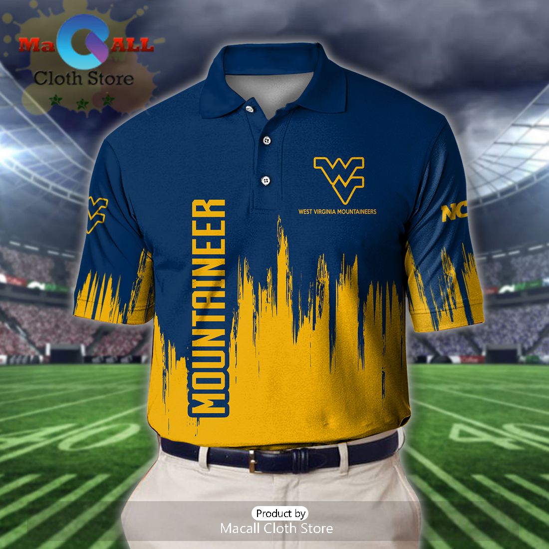 West Virginia Mountaineers Polo Shirt