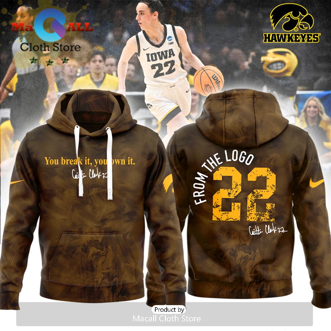 Special Caitlin Clark Just A Girl From Iowa Hawkeyes Hoodie