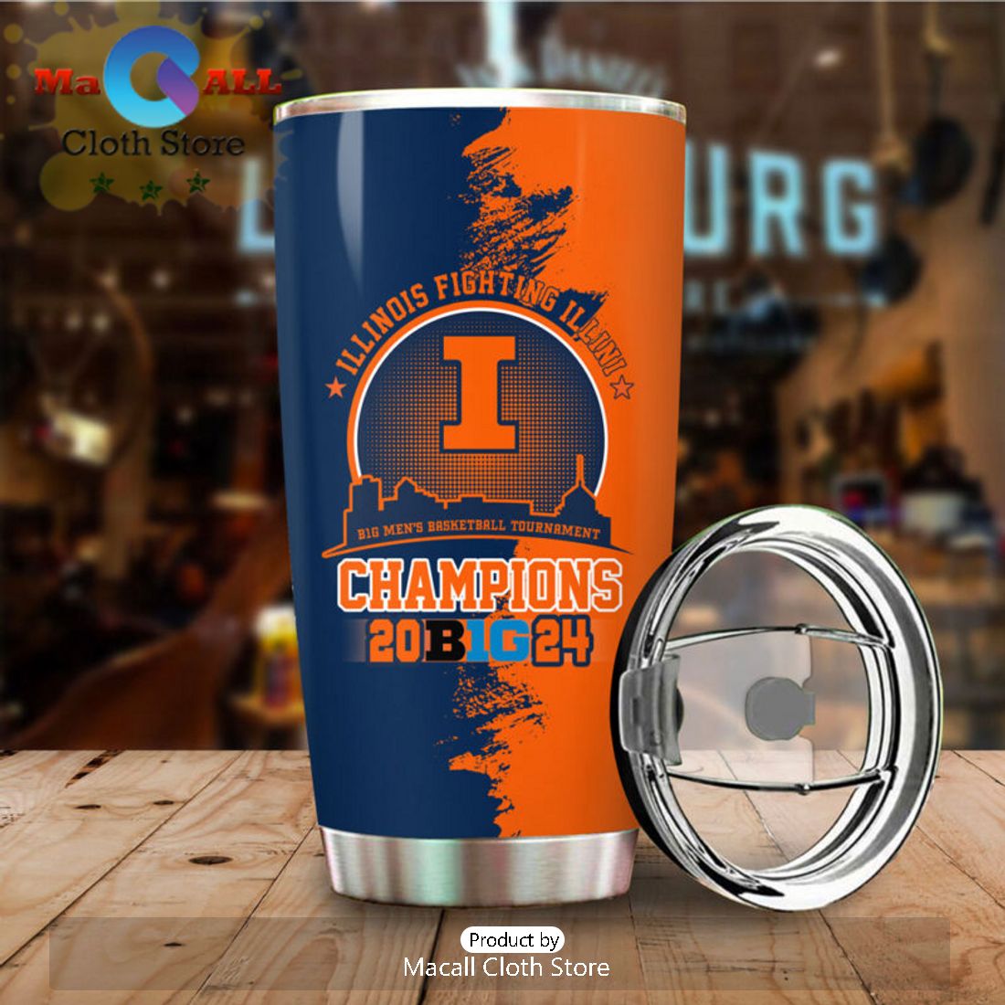 Men’s Basketball Illinois Fighting Illini Champions Tumbler Cup