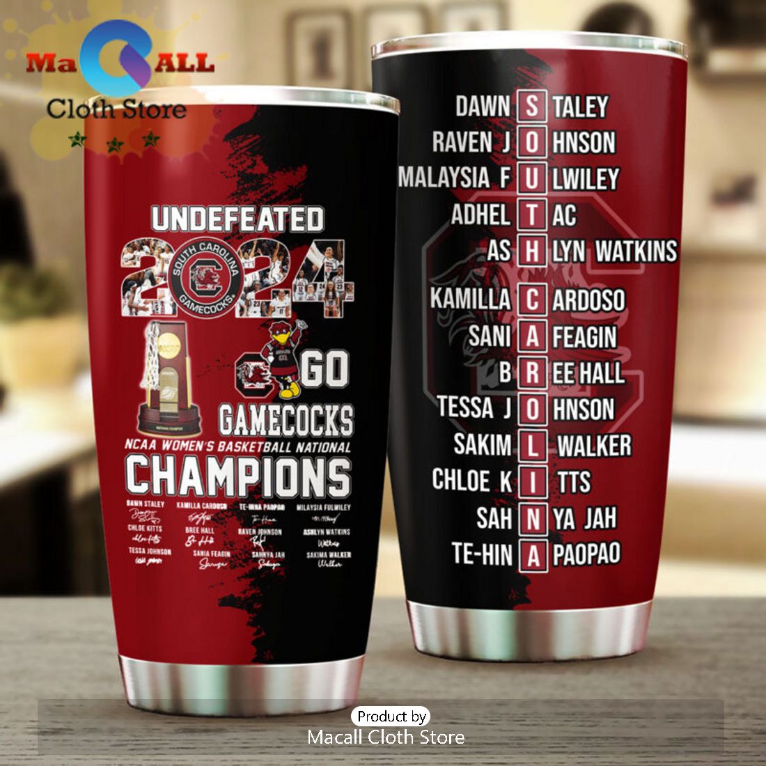 South Carolina Gamecocks Women’s Basketball Tumbler Cup