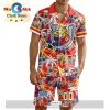 Custom Brandon Wheat Kings Hawaiian Shirt And Short Pant Using Away Jersey