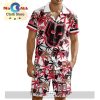Custom Brantford Bulldogs Hawaiian Shirt And Short Pant Using Mix Home Away Jersey