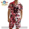 Custom Calgary Hitmen Hawaiian Shirt And Short Pant Using Home Jersey