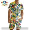 Custom Calgary Hitmen Hawaiian Shirt And Short Pant Using Away Jersey