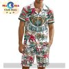 Custom Flint Firebirds Hawaiian Shirt And Short Pant Using Mix Home Away Jersey