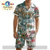 Custom Erie Otters Hawaiian Shirt And Short Pant Using Home Jersey