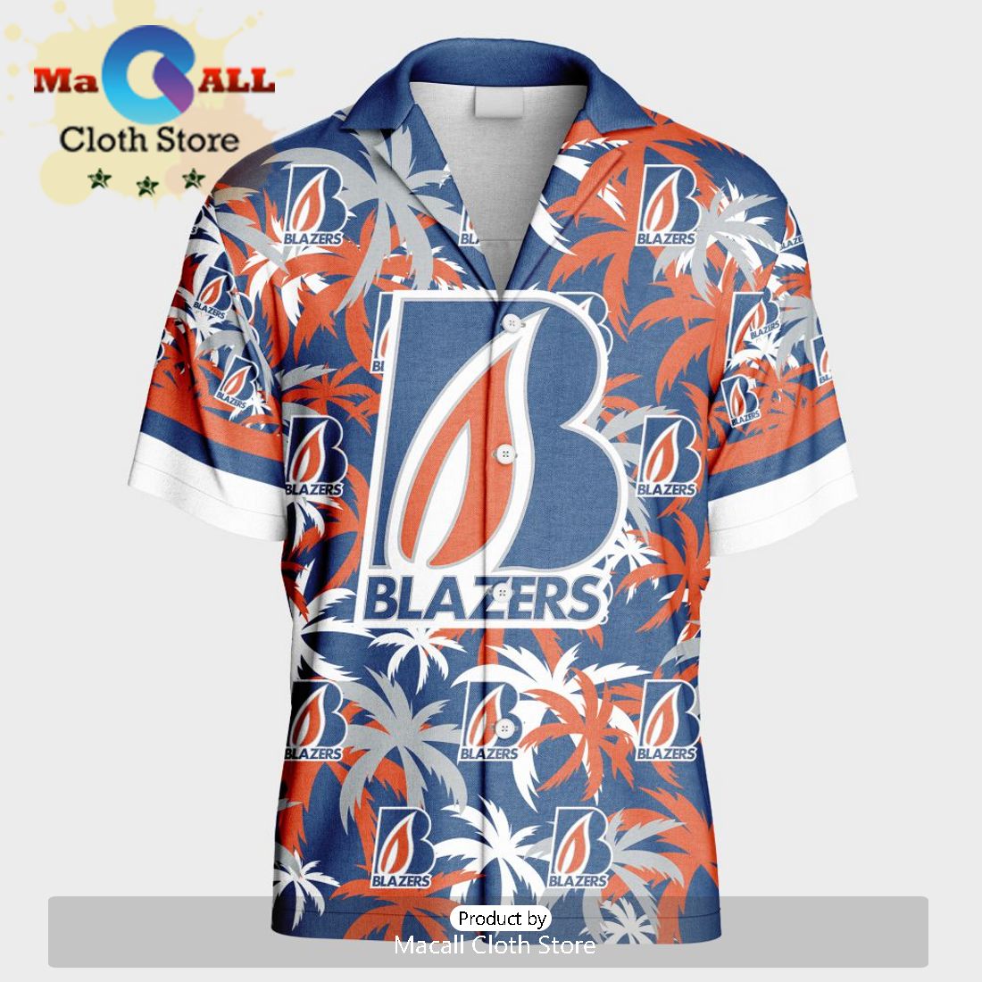 Custom Kamloops Blazers Hawaiian Shirt And Short Pant Using Home Jersey