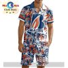 Custom Kamloops Blazers Hawaiian Shirt And Short Pant Using Away Jersey