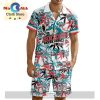 Custom Kamloops Blazers Hawaiian Shirt And Short Pant Using Mix Home Away Jersey