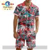 Custom Kingston Frontenacs Hawaiian Shirt And Short Pant Using Away Jersey