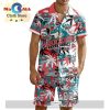 Custom Erie Otters Hawaiian Shirt And Short Pant Using Mix Home Away Jersey